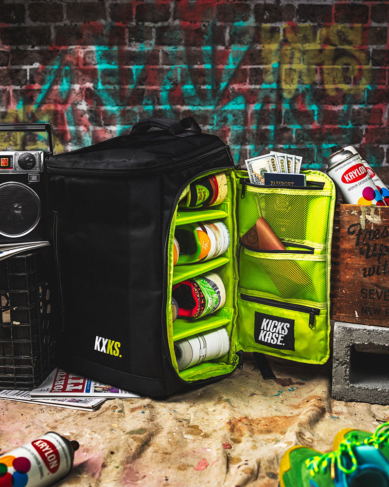 Sneaker Backpack (Black/Acid Green)